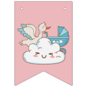 Blauw baby shower en roze Babies Vlaggetjes (Derde vlag)