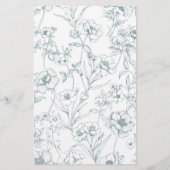  Blauw Baby shower Guess Baby Food Game Flyer (Achterkant)