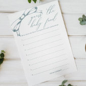 Blauw Baby shower Guess Baby Food Game Flyer