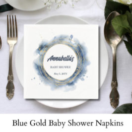 Blauw Baby Shower Jongen Servet