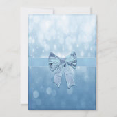 Blauw Baby shower Kaart (Achterkant)