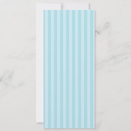 Blauw Baby shower Kaart (Achterkant)