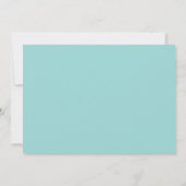 Blauw Baby shower Kaart (Achterkant)