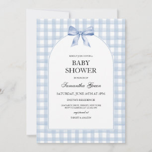 Blauw Baby shower Kaart