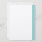 Blauw Baby shower mama en papa vogels en nesten Kaart (Achterkant)