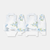 Blauw Baby shower met olifant Bedankdoosjes (Uitgevouwen)