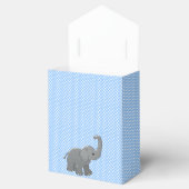 blauw baby shower olifant bedankdoosjes (Geopend)