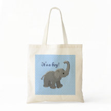 blauw baby shower olifant