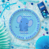 Blauw Baby shower papier Bord (Feest)