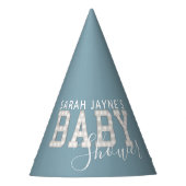 Blauw Baby shower Papieren Petten Feesthoedjes (Voorkant)