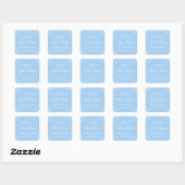 Blauw baby shower partij gunst stickers of zegels (Vel)