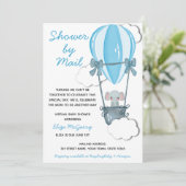 Blauw Baby shower per e-mail Kaart (Staand voorkant)