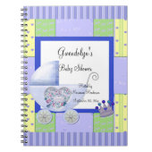 Blauw Baby shower - Spiral notebook Notitieboek (Voorkant)