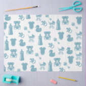 Blauw Baby shower Tissuepapier (Craft)