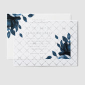 Blauw Baby shower van Floral Vellum Uitnodigingen (Offset (Uitnodiging))