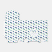 Blauw Baby shower van viszwemmen Bedankdoosjes (Uitgevouwen)