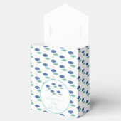 Blauw Baby shower van viszwemmen Bedankdoosjes (Geopend)