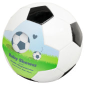 Blauw Baby shower Voetbal | VOETBAL (Drie kwart)