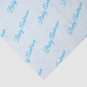 blauw Baby shower weefselpapier Tissuepapier (Detail)