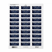 Blauw baby shower winterzilversneeuwblauw etiket (Full Sheet)