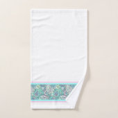 blauw badhanddoekje bad handdoek (Handdoek)