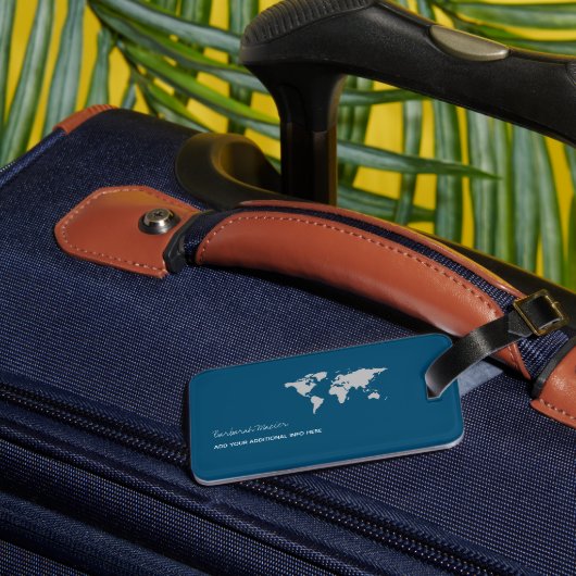 Blauw Bagagelabel (Achterkant Insitu 1)