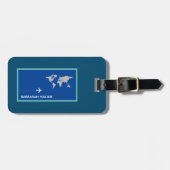 Blauw Bagagelabel (Voorkant horizontaal)