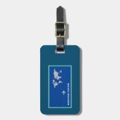 Blauw Bagagelabel (Voorkant verticaal)