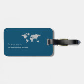 Blauw Bagagelabel (Achterkant horizontaal)