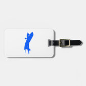 blauw Bagagelabel (Voorkant horizontaal)