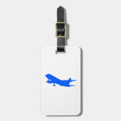 blauw Bagagelabel (Voorkant verticaal)