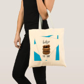 Blauw Bak mijn dag Tote Bag (Voorkant (product))