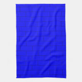 Blauw baksteenontwerp theedoek (Verticaal)