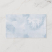 Blauw ballon Baby shower Dappere Raffle Ticket Informatiekaartje (Achterkant)