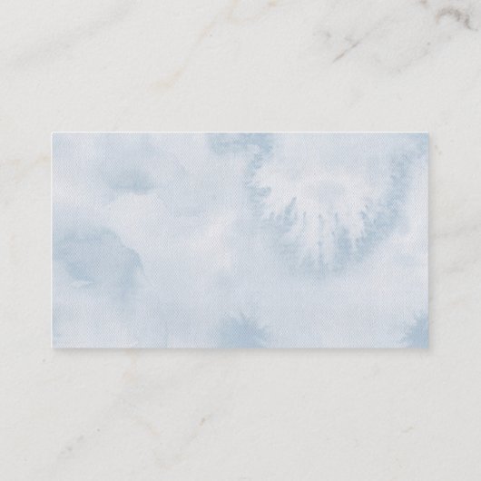 Blauw ballon Baby shower Dappere Raffle Ticket Informatiekaartje (Achterkant)