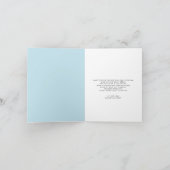 Blauw ballon Baby shower Hartelijk dank (Binnen)