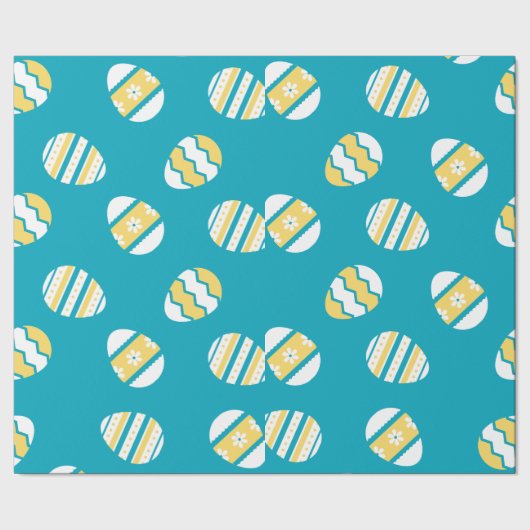 Blauw ballon-cadeaupapier cadeaupapier (Zoom)
