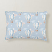 Blauw ballonpatroon accent kussen (Achterkant)