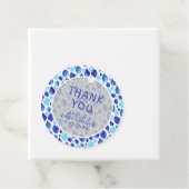 Blauw ballonPatroon Baby Boy Baby shower Bedankjes Labels (In situ)