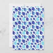 Blauw ballonPatroon Baby Boy Baby shower Kaart (Achterkant)