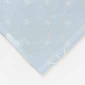 Blauw ballonpatroon fleece deken (Hoek)