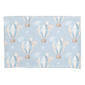 Blauw ballonpatroon kussensloop (Voorkant)