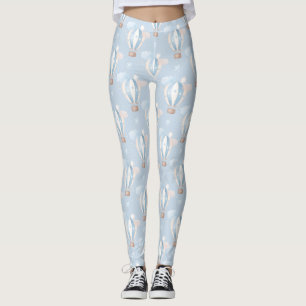 Blauw ballonpatroon leggings