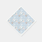 Blauw ballonpatroon servet (Hoek)