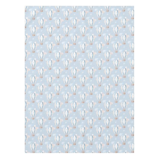 Blauw ballonpatroon tafelkleed (Voorkant)