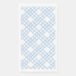 Blauw Bamboe Lattice Papier Servet