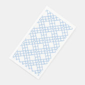 Blauw Bamboe Lattice Papier Servet (Hoek)