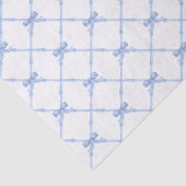 Blauw Bamboe Trellis met Bogen Tissuepapier (Detail)