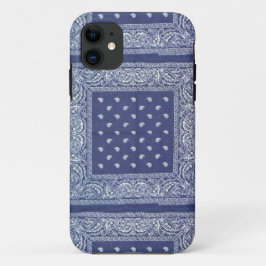blauw bandana iphone - draagtas Case-Mate iPhone case