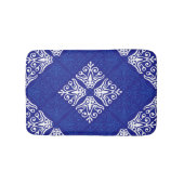 Blauw Bandana-ontwerp Badmat (Voorkant)